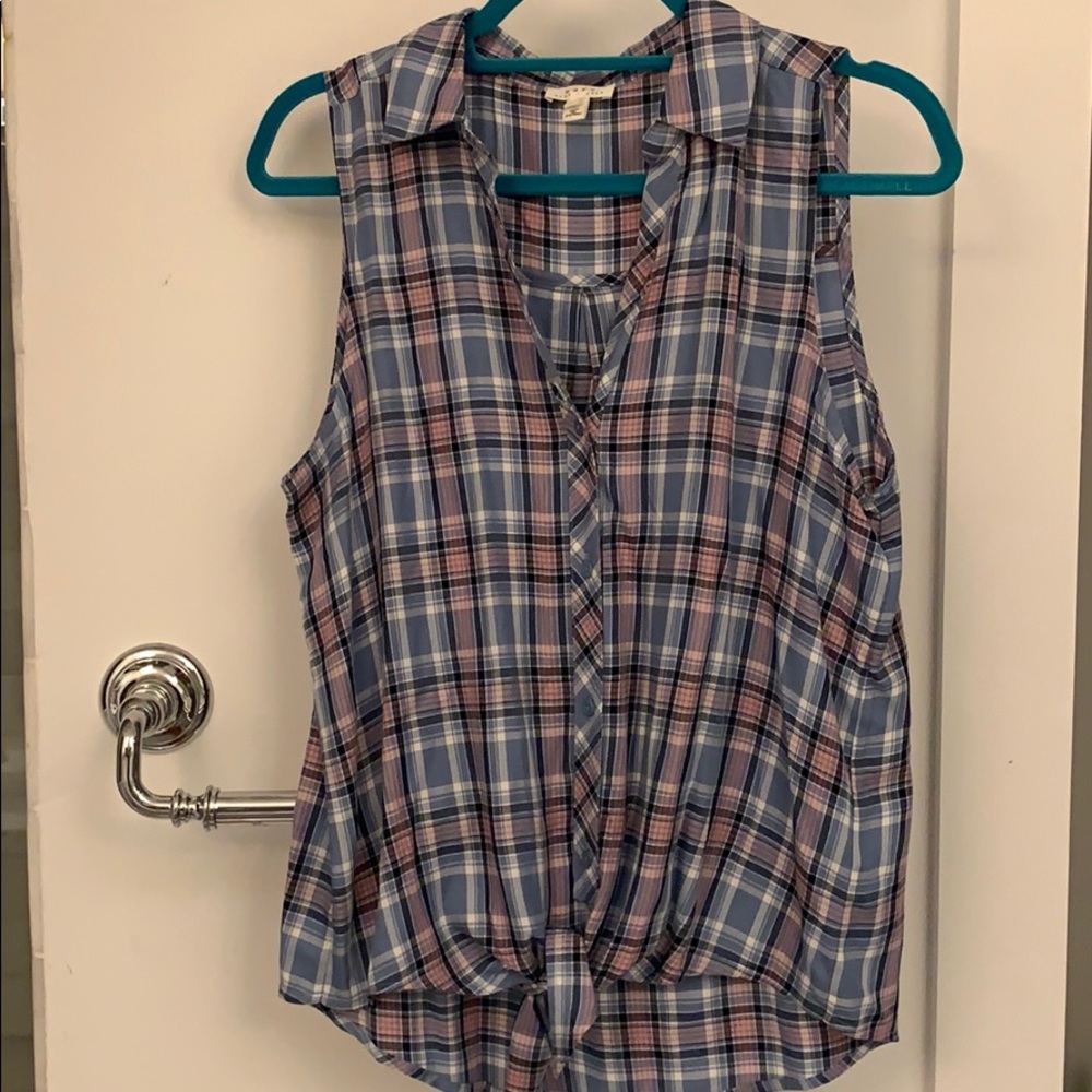Joie Soft Plaid Top - Picture 6 of 10